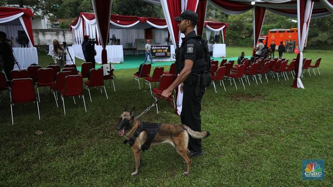 illini berita Potret Pengamanan TPS Bojongkoneng Lokasi Presiden Prabowo Nyoblos