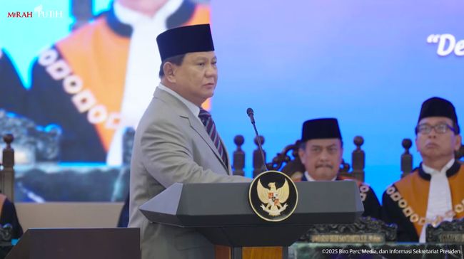 illini news Prabowo Sentil Tingkat Kepuasan MA Rendah Pada Pengadilan Banding