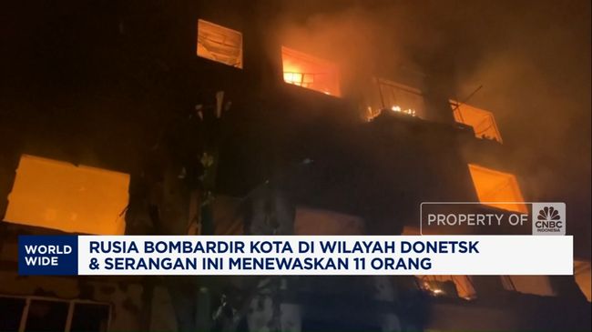 illini news Video: Rusia Bombardir Kota di Wilayah Donetsk, 11 Orang Tewas