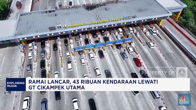 berita aktual Video: Ramai Lancar, 45 Ribu Kendaraan Lewati GT Cikampek Utama