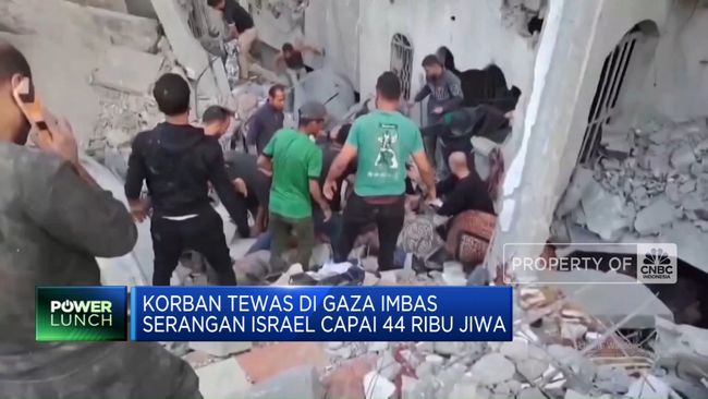 illini news Video: Korban Tewas di Gaza Imbas Serangan Israel Capai 44 Ribu Jiwa